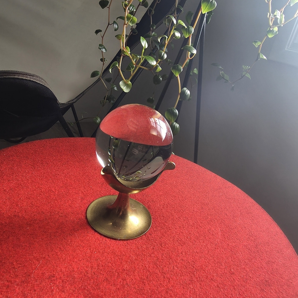 Crystal Ball Holder/metal Stand/brass Orb Holder